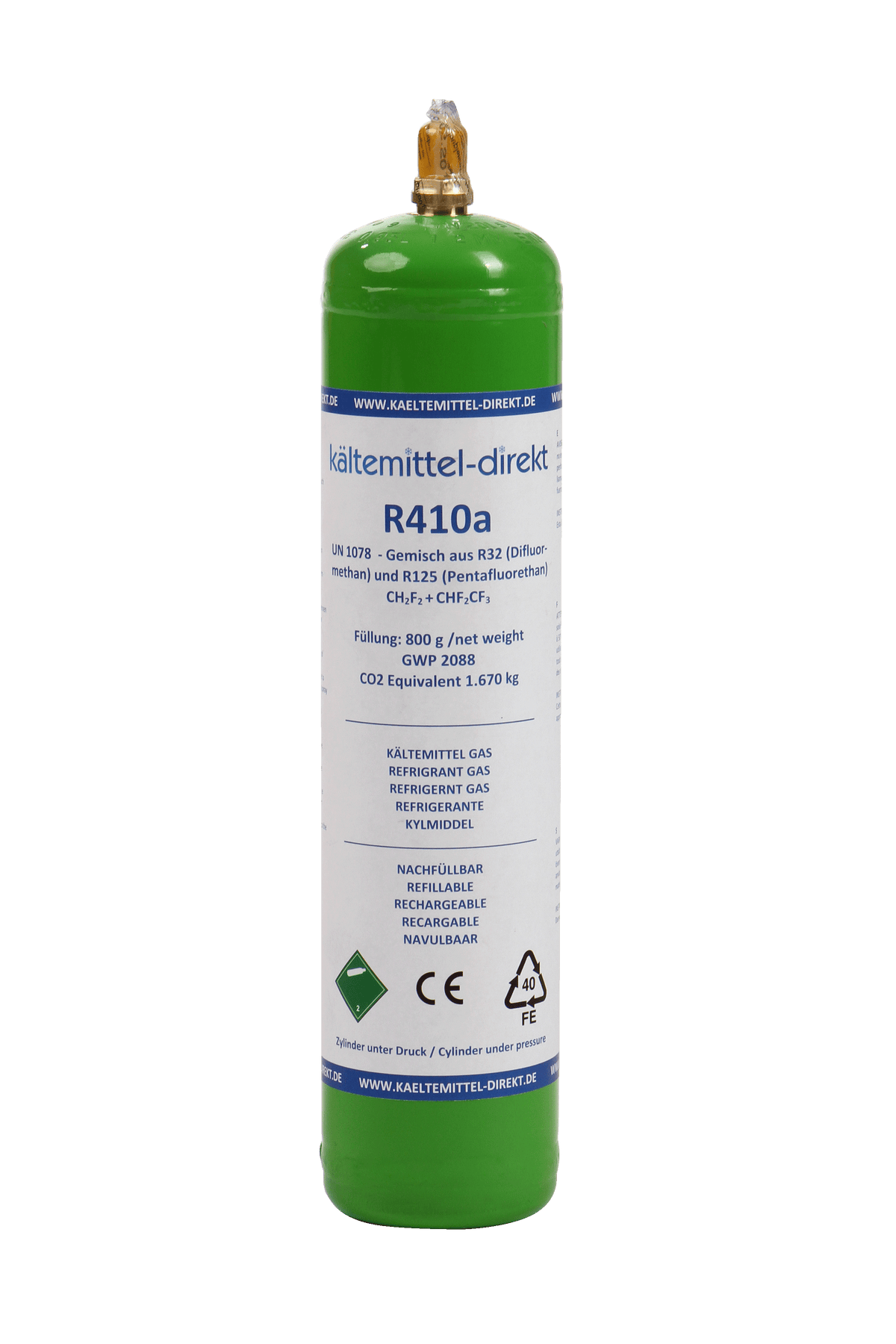 800g Kältemittel R410a
